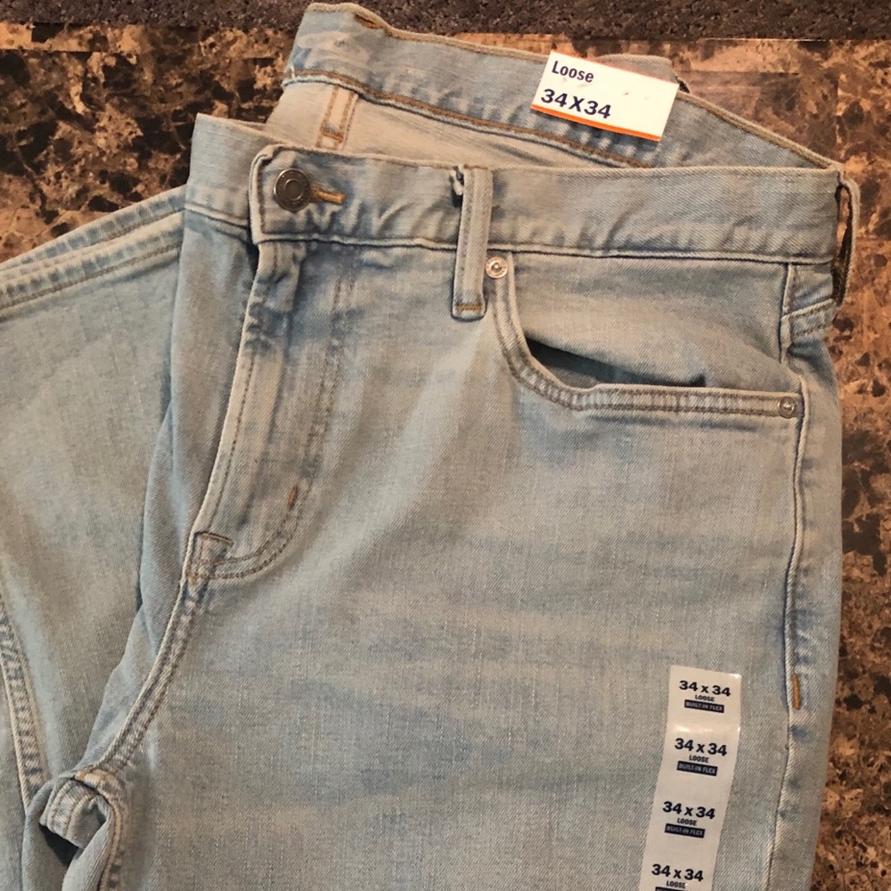 Loose light denim 34x34 jeans